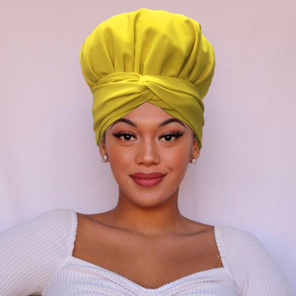 Solid Color Head Wrap(Satin-Lined)-EWA610