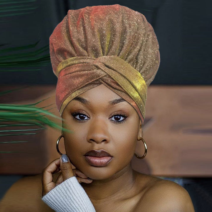 Luxurious Fashion Head Wrap(Satin-Lined)-EWA909