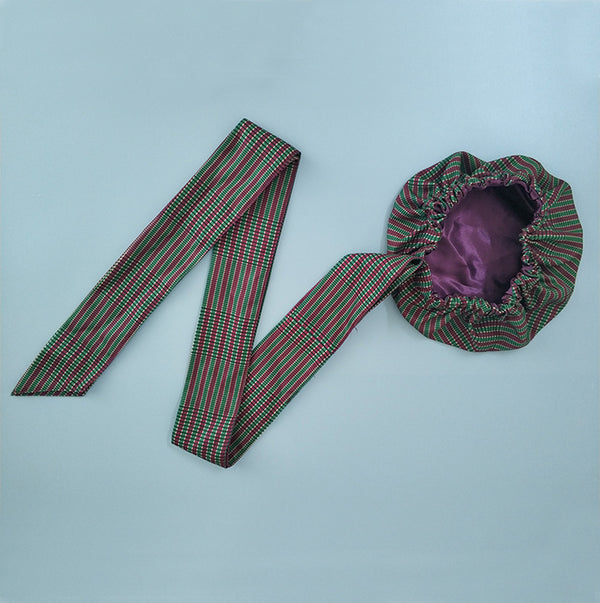 African Print Head Wrap(Satin-Lined)-EWA113