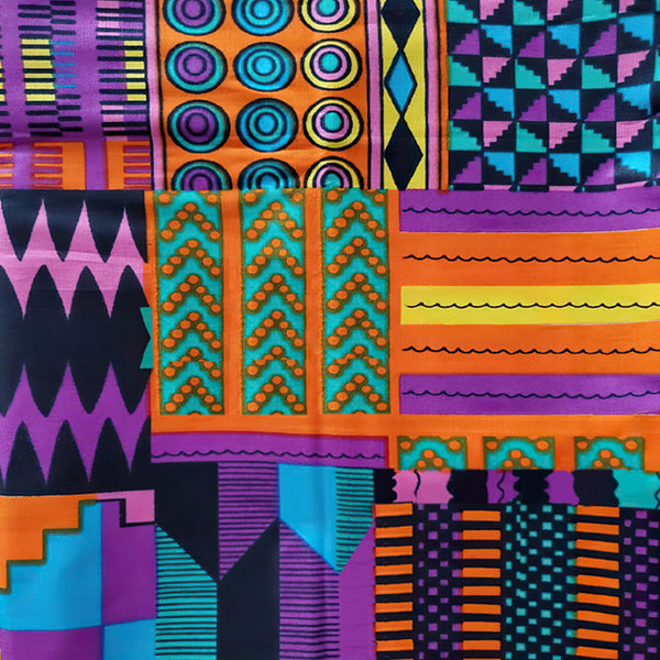 African Print Head Wrap(Satin-Lined)-EWA114
