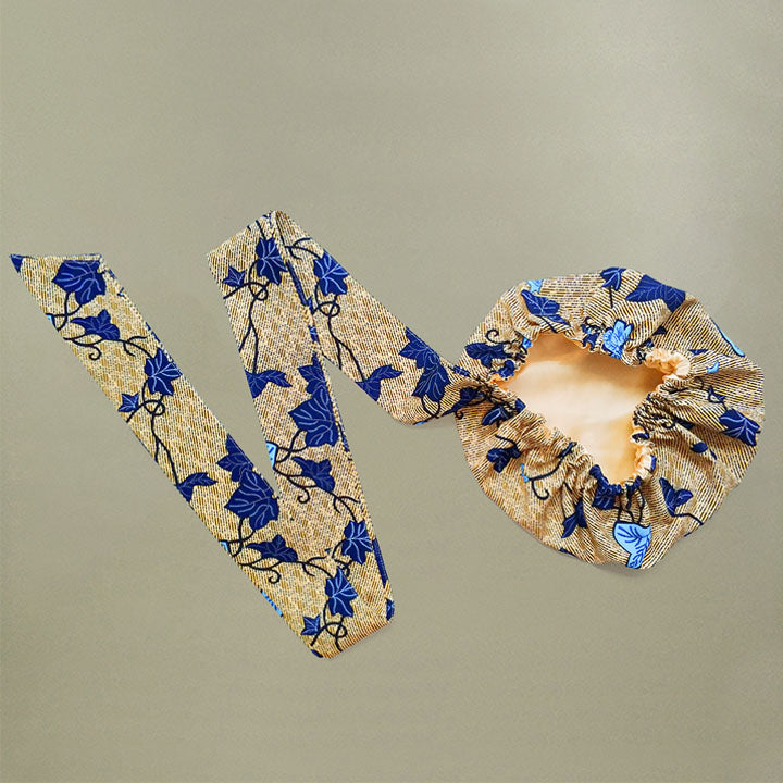 African Print Head Wrap(Satin-Lined)-EWA116