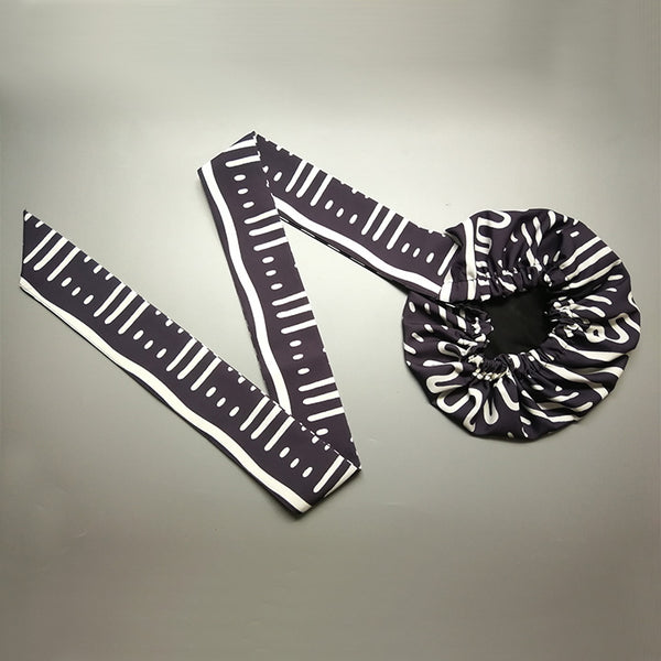 African Print Head Wrap(Satin-Lined)-EWA128