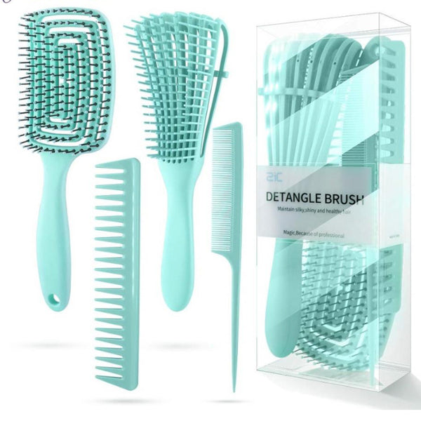 Detangling Hair Brush & Comb Set