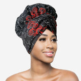 African Print Head Wrap(Satin-Lined)-EWA125